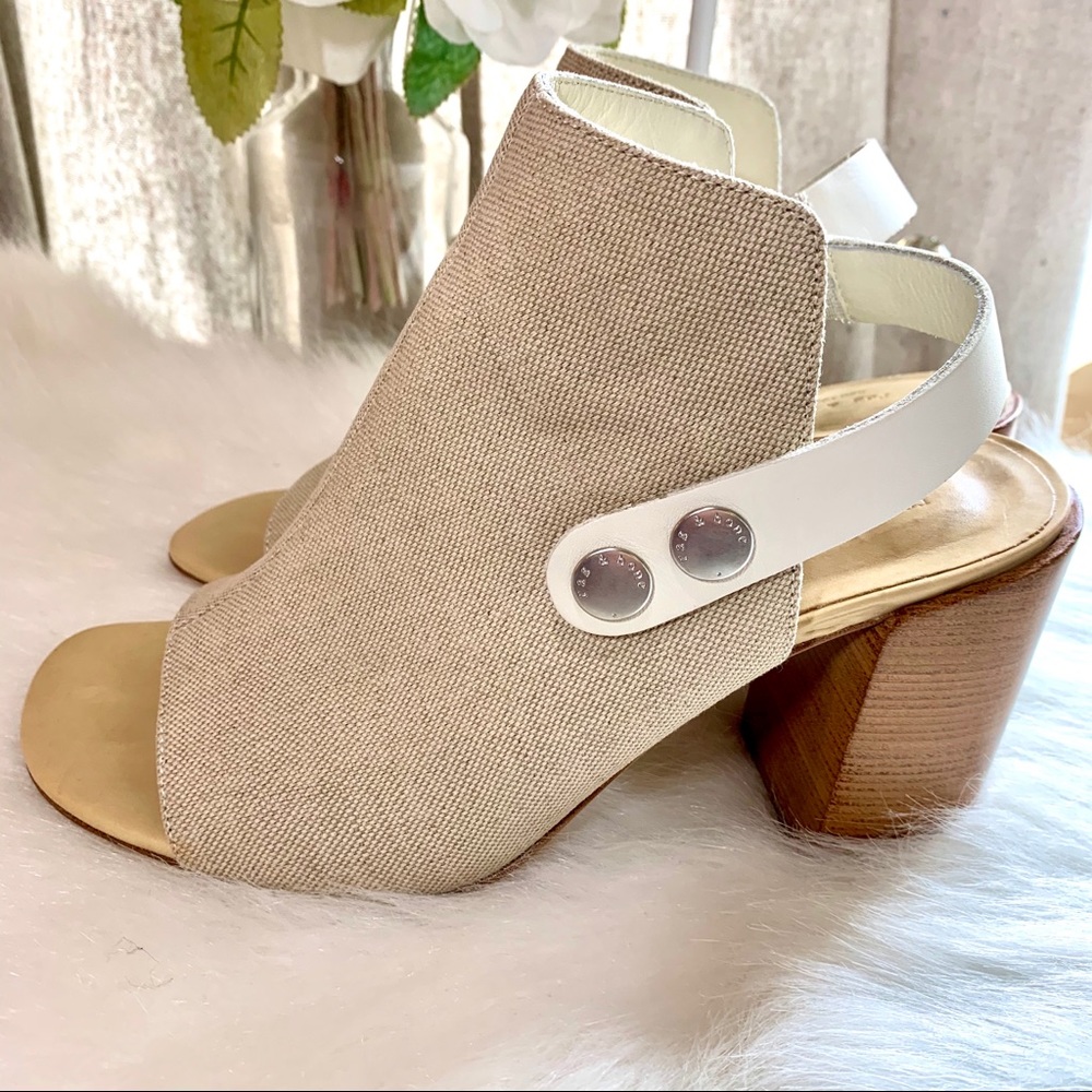 RAG & BONE LEIGH NATURAL OPEN TOE SANDALS SIZE 9 - Picture 4 of 16